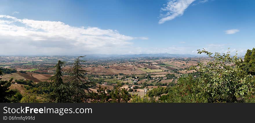 Fabolous view of the Marche region in Italy. Photo taken on: September, 2013. Fabolous view of the Marche region in Italy. Photo taken on: September, 2013