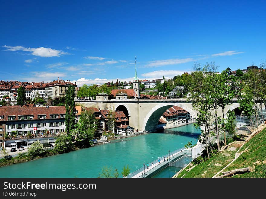 Townscape of Berne, Switzerland.