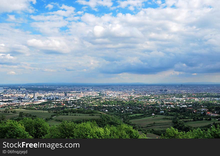 Panorama of the City of Vienna