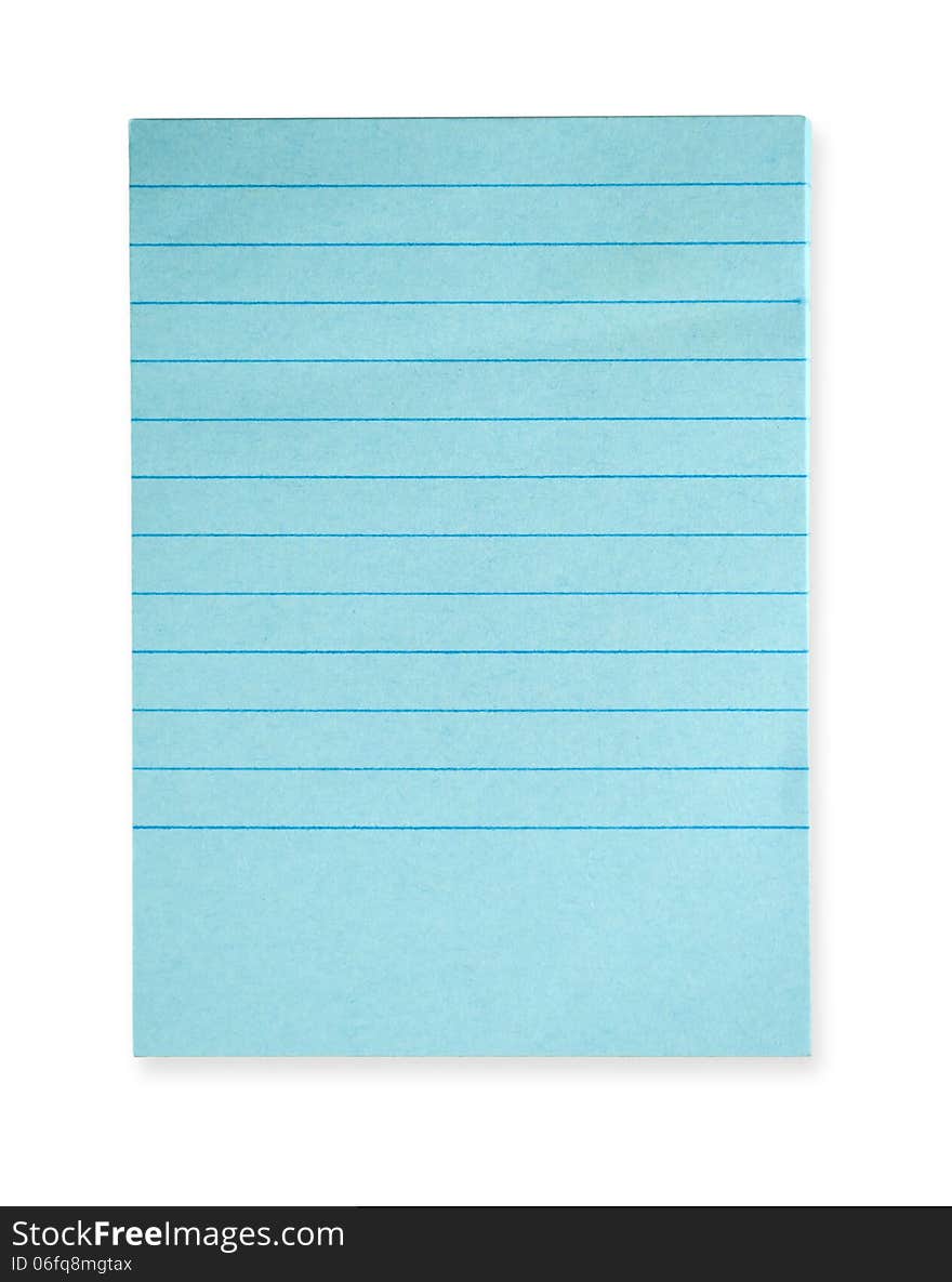 Blank notebook isolated on white