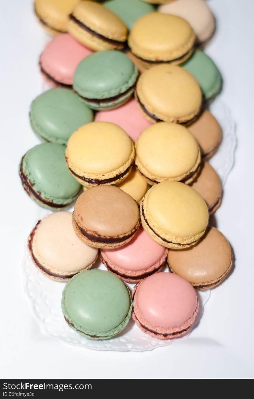 French macarons- view from above