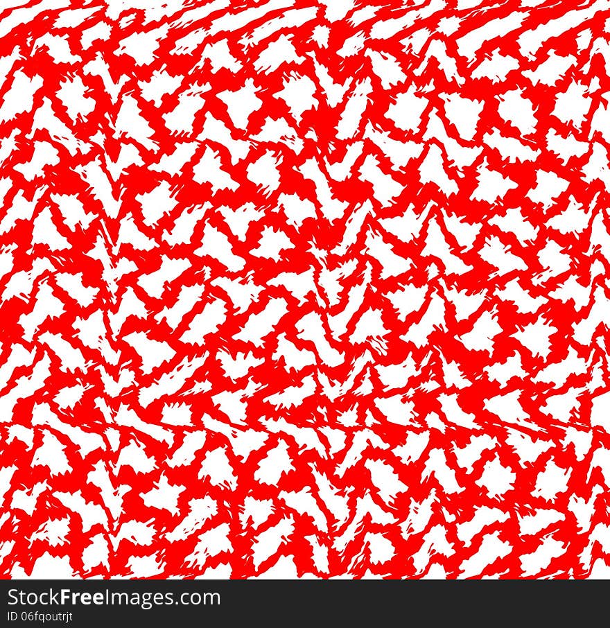 Pattern from red abstract textures and white spots. Pattern from red abstract textures and white spots