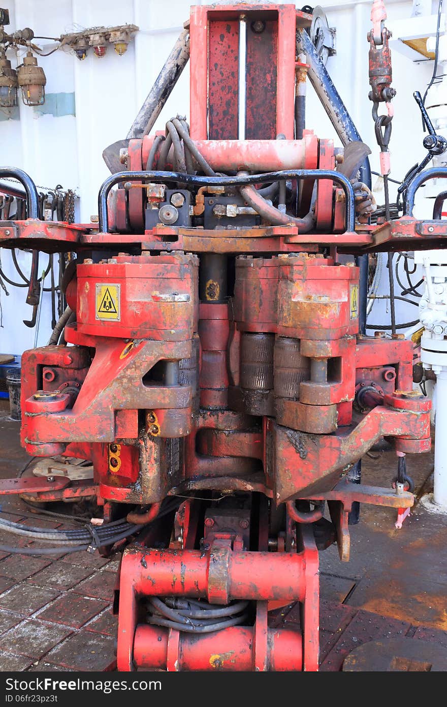 Old Iron Roughneck - Equipment On Drilling Rig