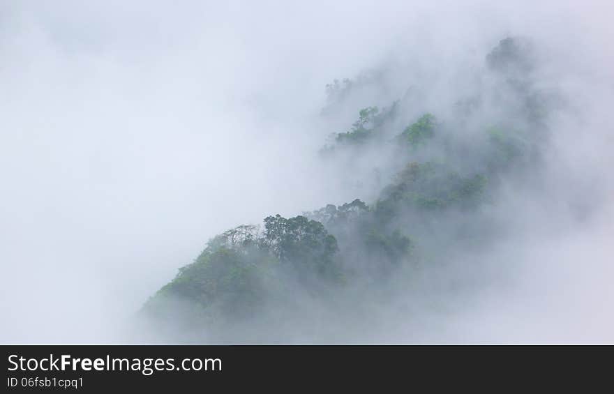 Ridgeline And Fog.