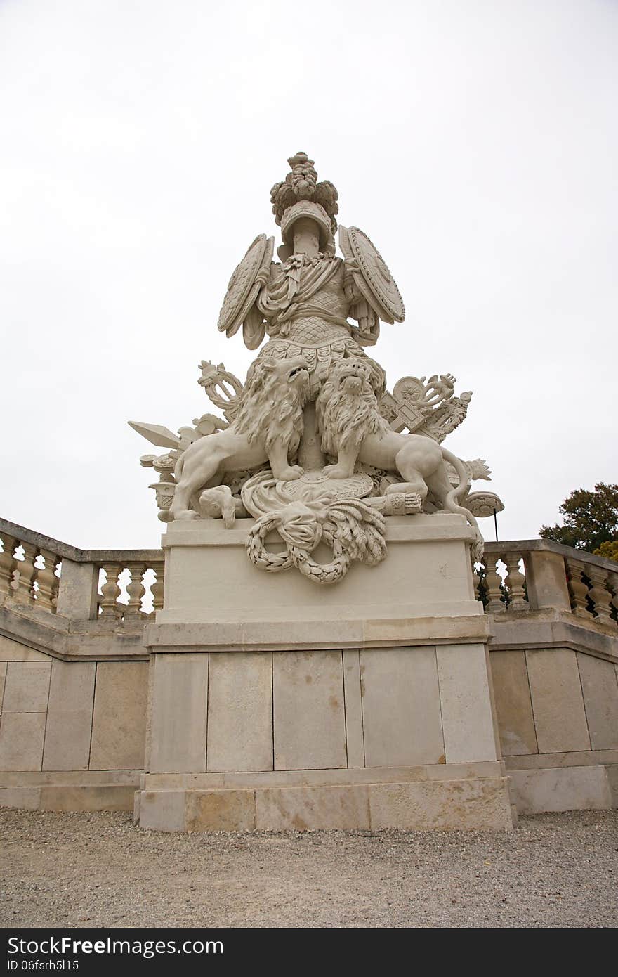 Sculptures in the schonbrunn palace. Sculptures in the schonbrunn palace