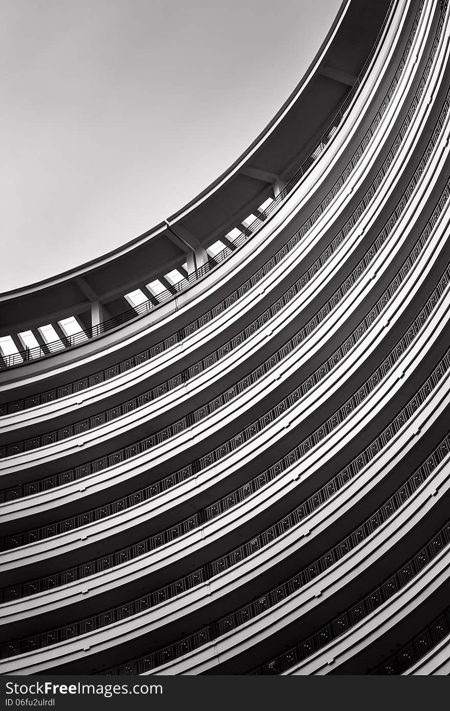 Abstract building with curves