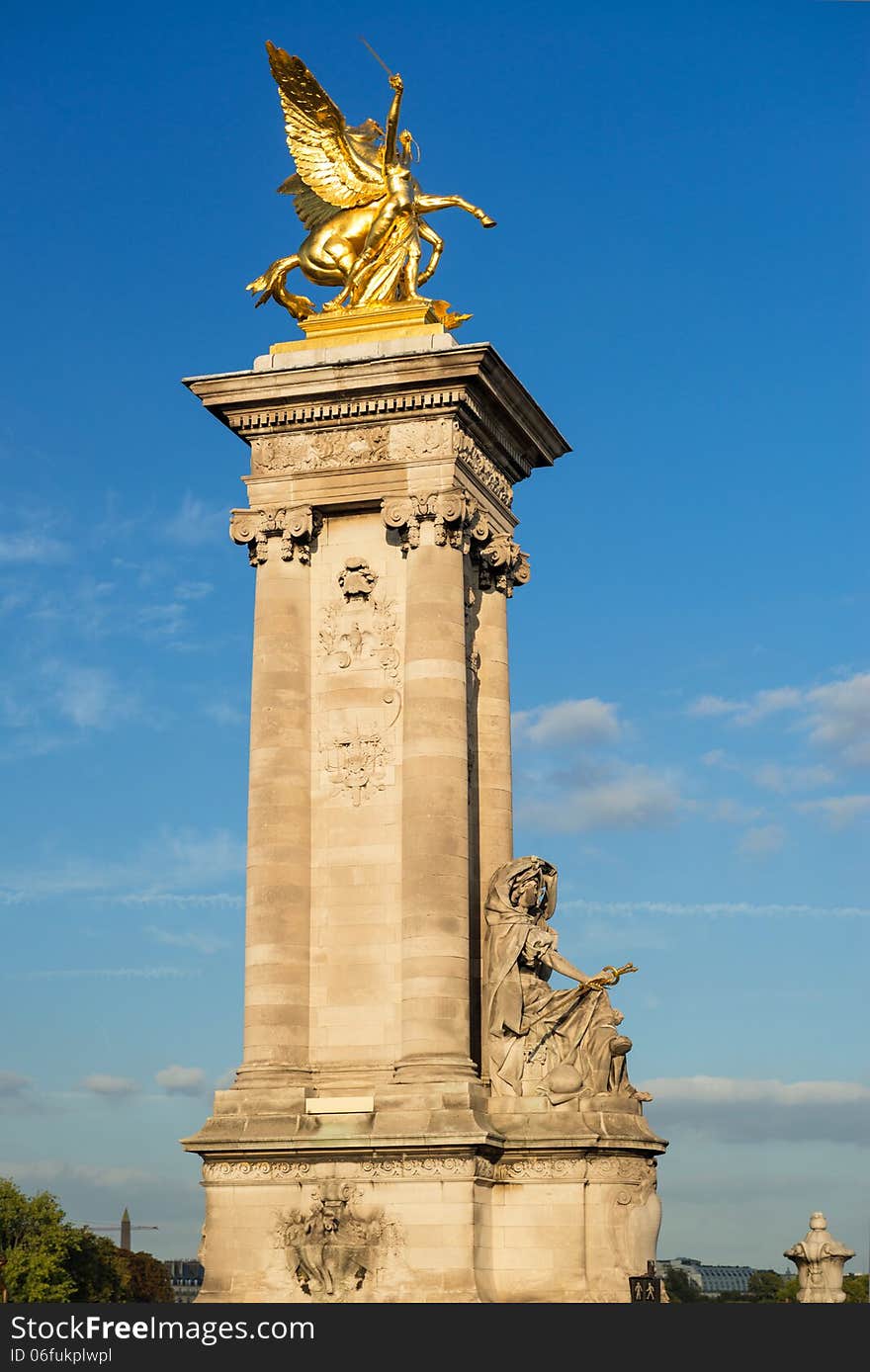 Alexander III bridge in Paris