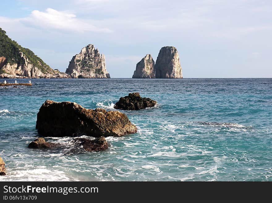 The Faraglioni Rocks, Capri Island