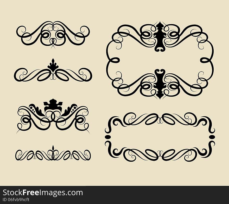 Curl, swirl, floral ornament element decorations. Good use for tattoo, letter decoration, frame, corner, cutting sticker, or any design you want. Easy to use, edit or change color. Curl, swirl, floral ornament element decorations. Good use for tattoo, letter decoration, frame, corner, cutting sticker, or any design you want. Easy to use, edit or change color.