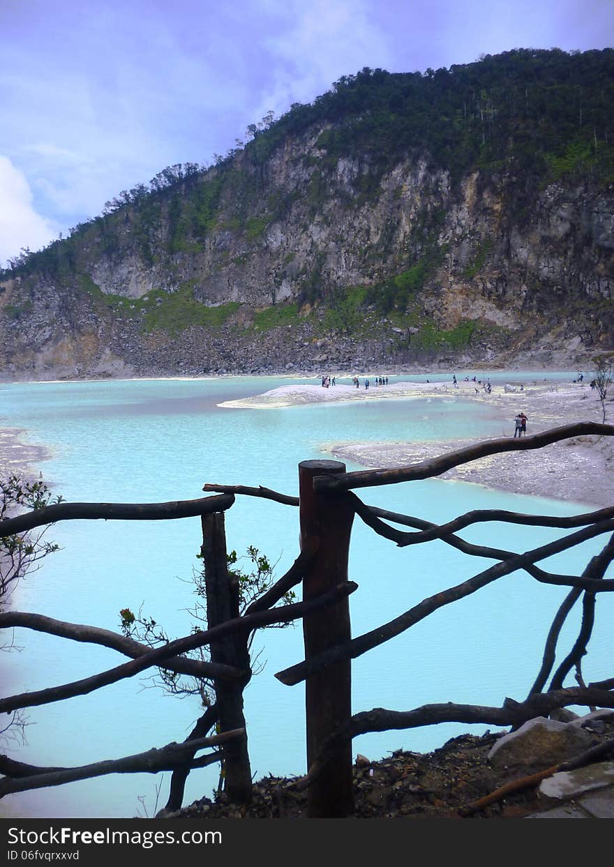 Scene crater Kawah Putih