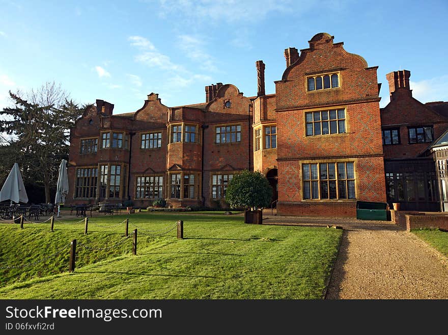 Hanbury Manor Hotel in Ware, showing the beautiful gardens out back