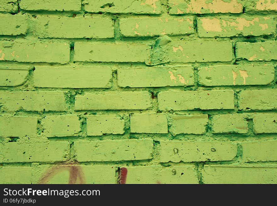Background and texture of the painted brick wall. Background and texture of the painted brick wall