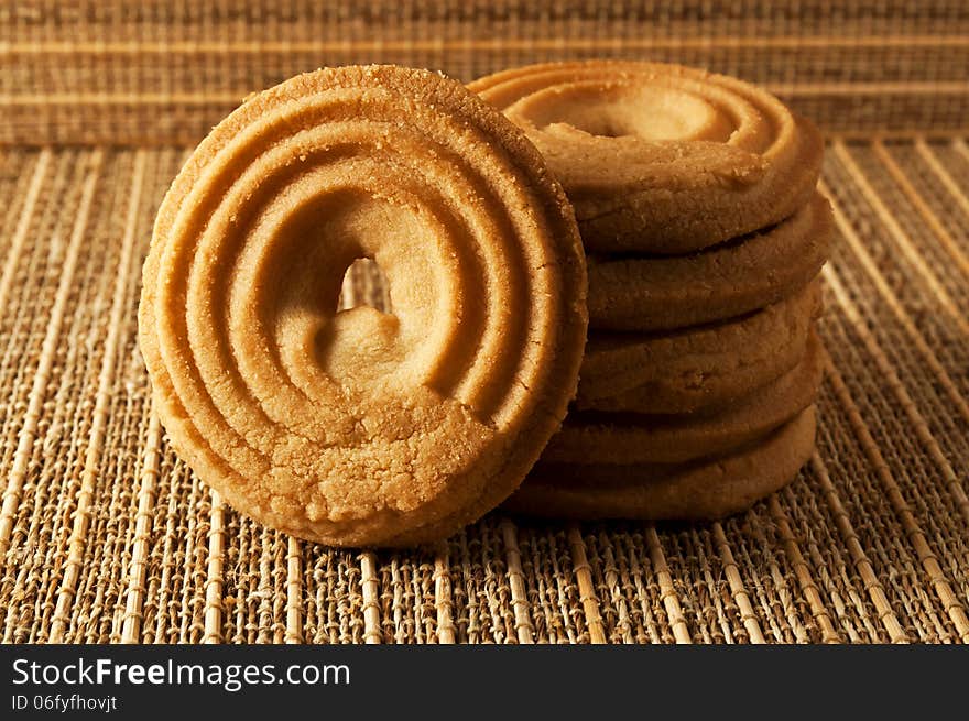 Delicious crackers on the table, a few crackers. Delicious crackers on the table, a few crackers