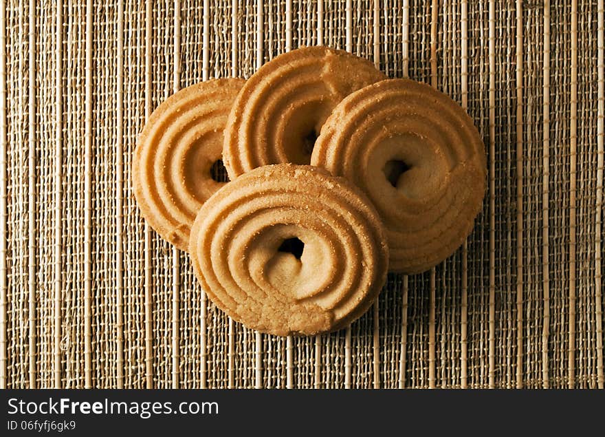 Delicious crackers on the table, a few crackers. Delicious crackers on the table, a few crackers