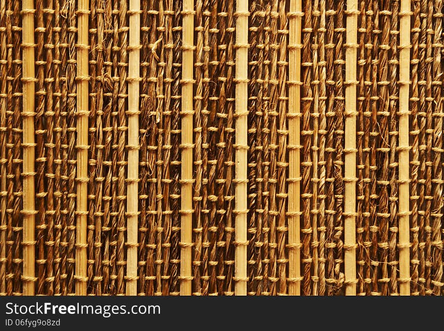 Empty Bamboo Table Mat