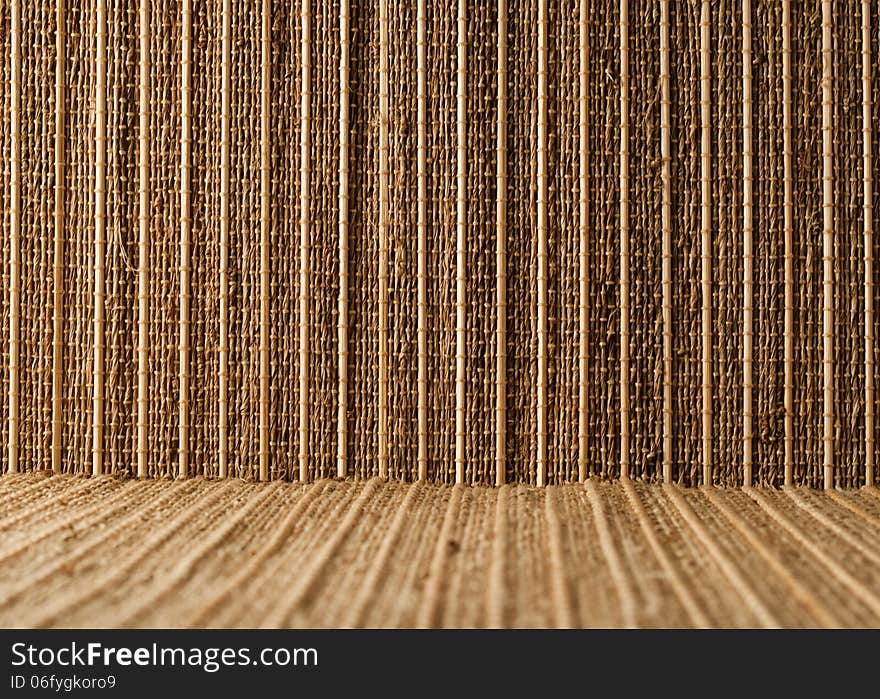 Empty Bamboo Table Mat