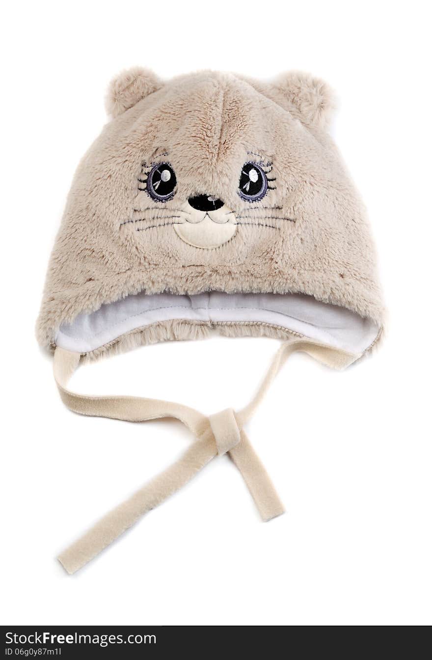 Children S Fur Cap With A Pattern