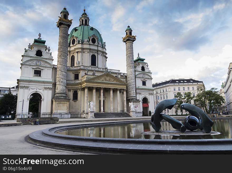 St. charles cathedral in wien, austria