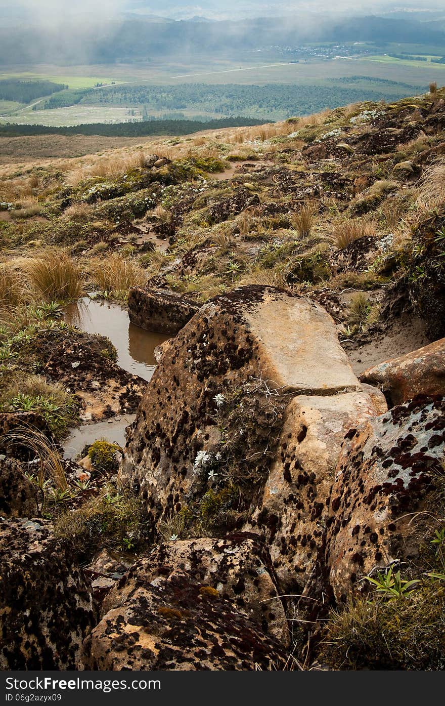 Volcanic terrain