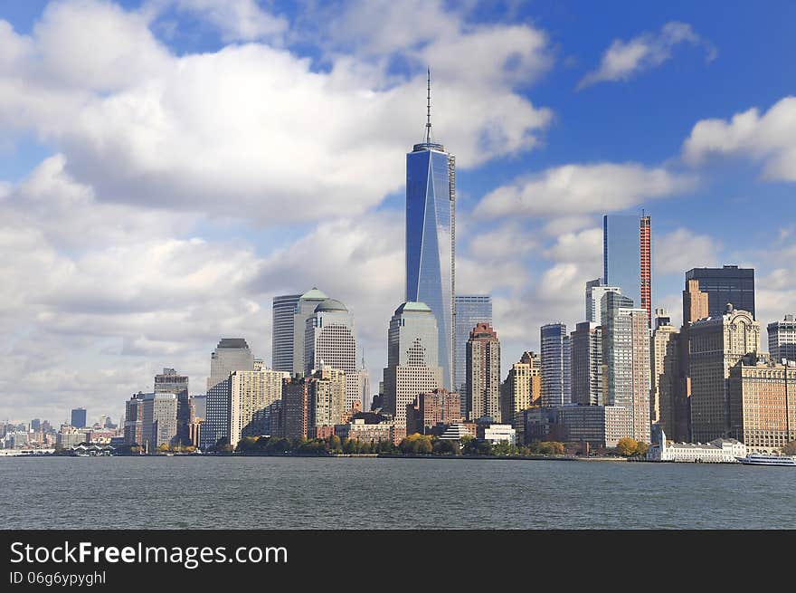 View over Manhattan from Staten Island