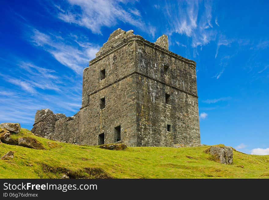 Ruins of Carnasserie Castle, in western Scotland