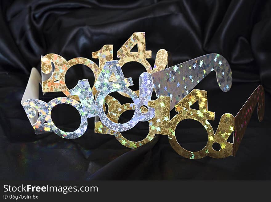 2014 New Years Eve Party cardboard glasses. 2014 New Years Eve Party cardboard glasses