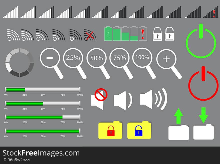 Set of Signal, Progress Scale Bar