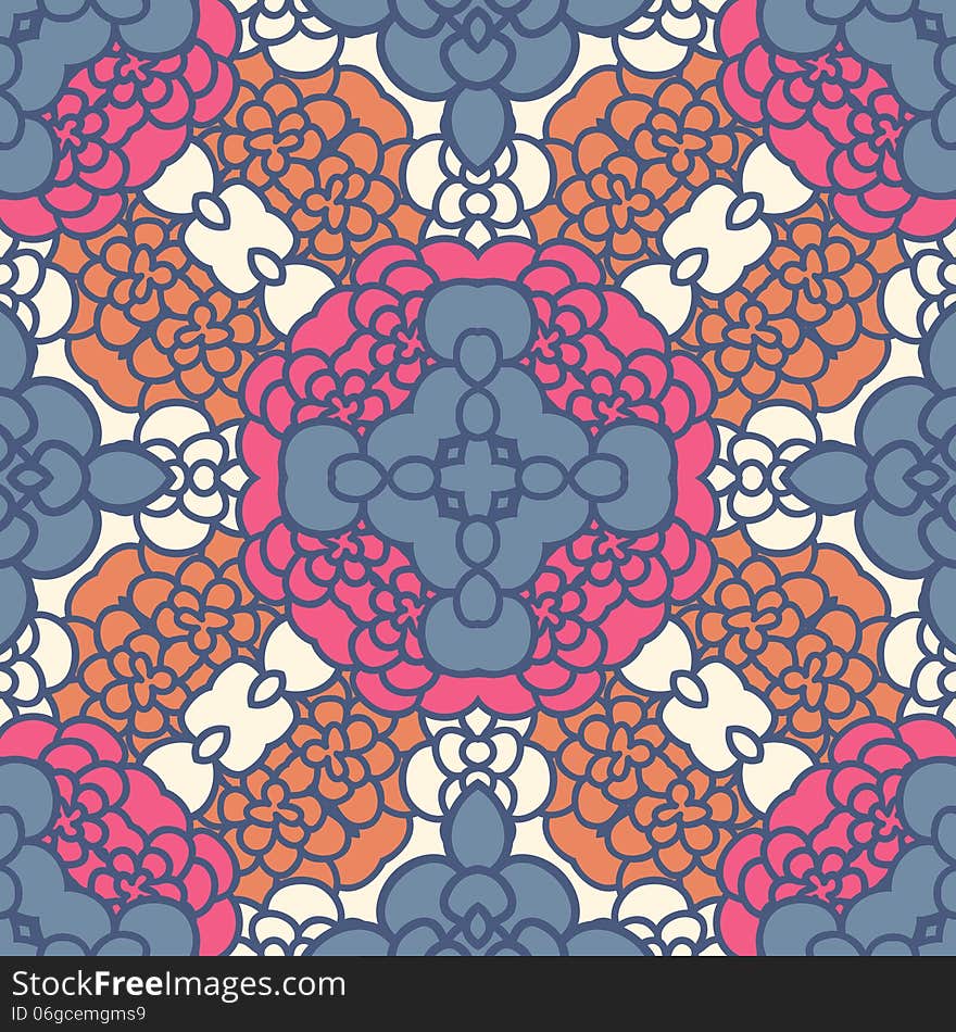 Floral seamless pattern, gentle background