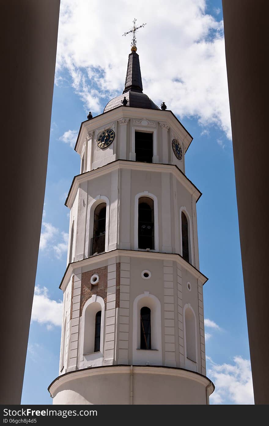 Belfry Tower Of A Vilnius Cathedral