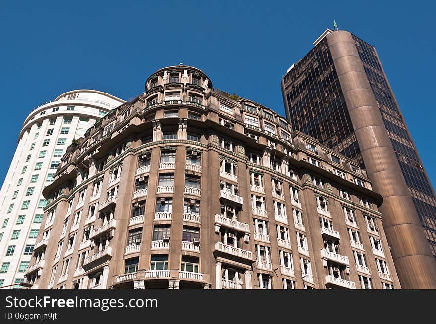 Residential or Commercial Buildings in Downtown Rio de Janeiro, Brazil. Residential or Commercial Buildings in Downtown Rio de Janeiro, Brazil.