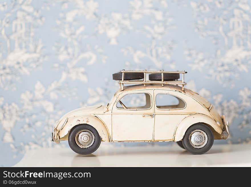 Vintage toy Volkswagen Beetle car