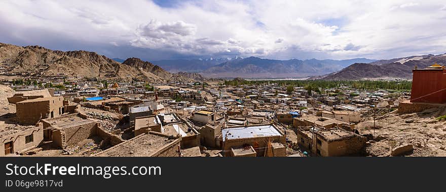 Panorama Of Leh Ladakh