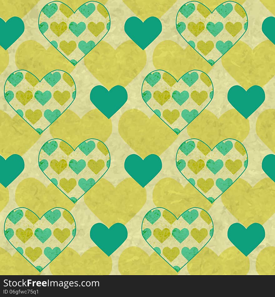 Patchwork valentines seamless pattern, eps10. Patchwork valentines seamless pattern, eps10