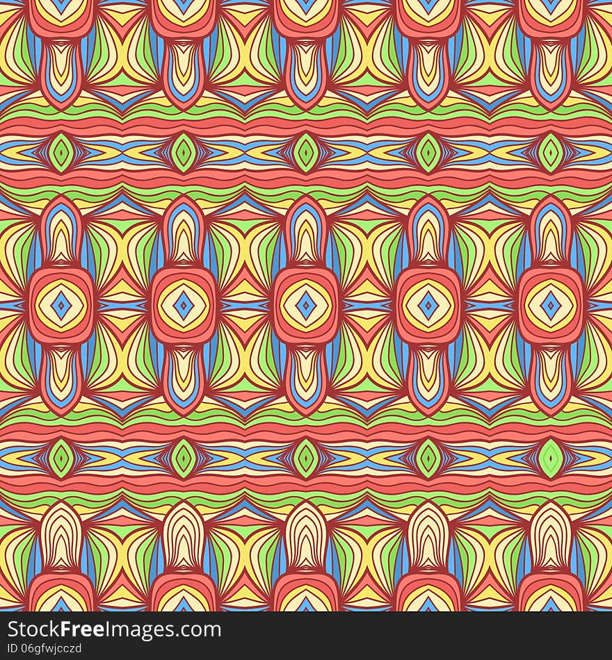 Colorful oriental pattern