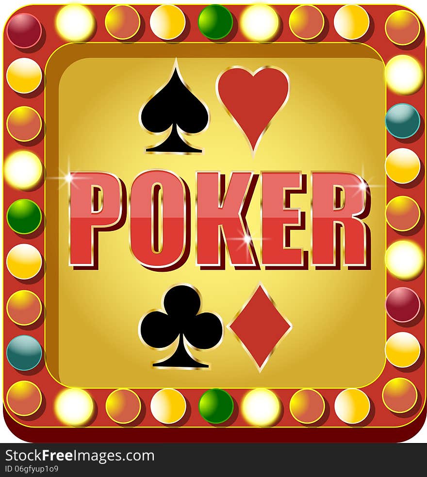 Casino banner for websites and other places. Casino banner for websites and other places