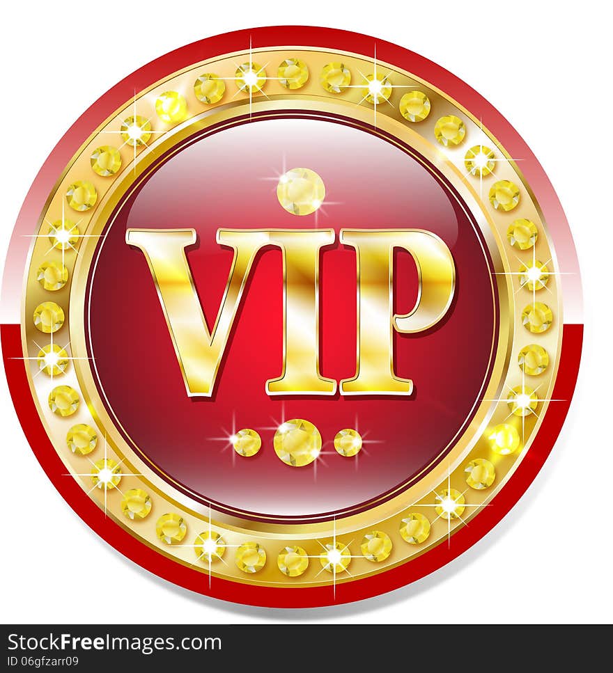 Premium vip glossy banner for web sites. Premium vip glossy banner for web sites