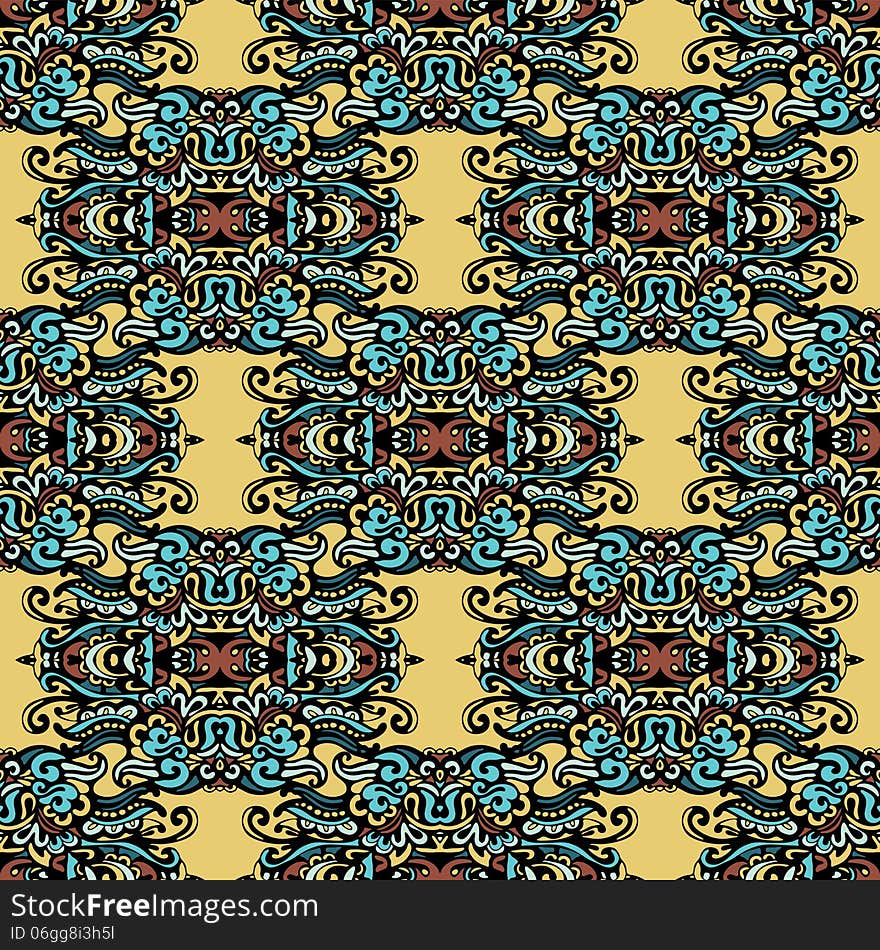 Seamless pattern ethnic tribal. Seamless pattern ethnic tribal