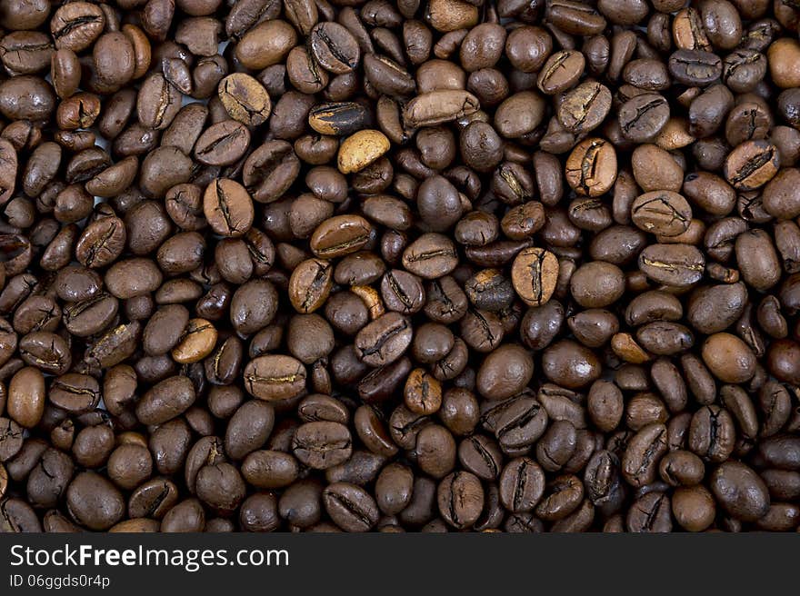 Coffee beans, a background