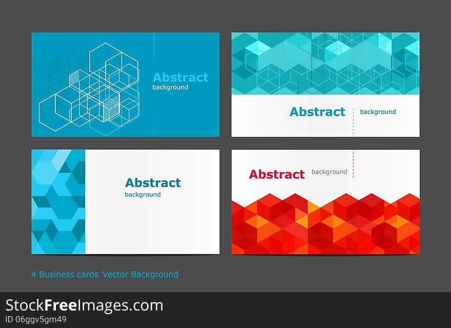 Vector abstract background set