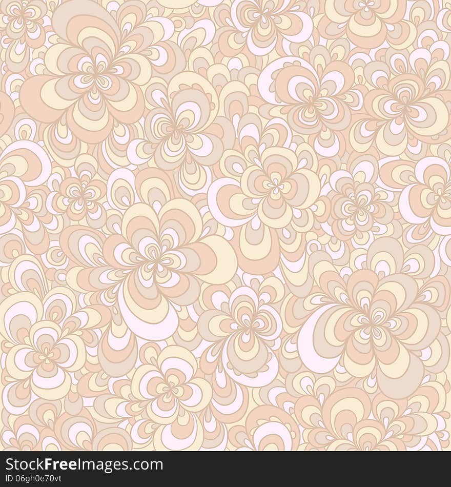 Floral seamless pattern. Endless floral texture for textile.