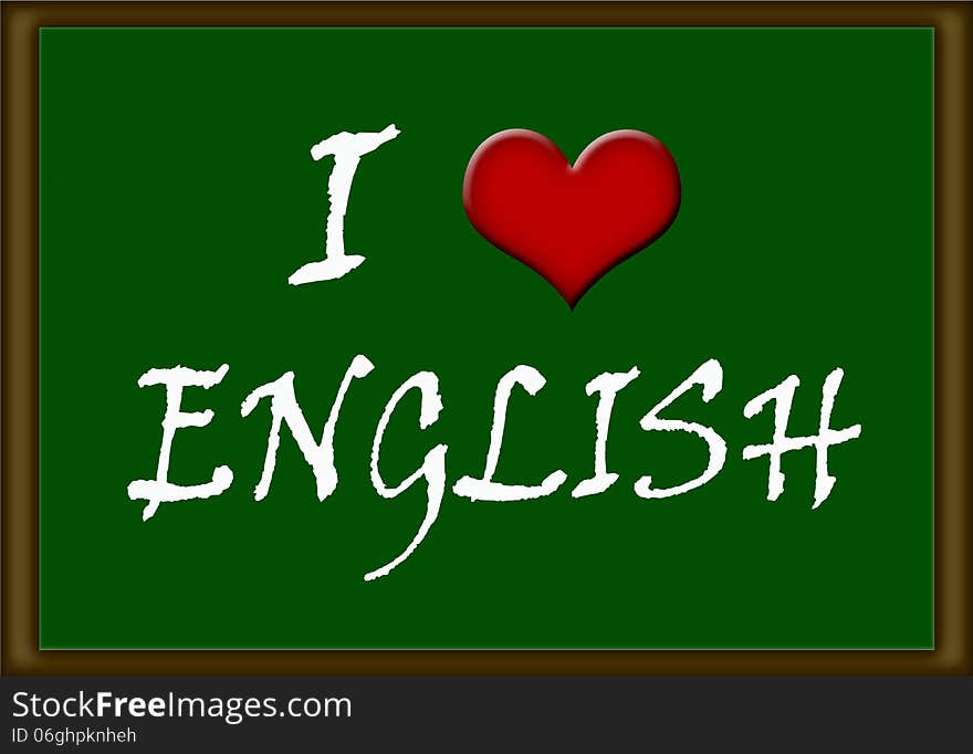 I love English