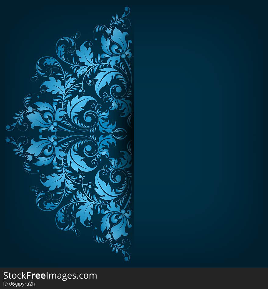 Elegant background with lace ornament