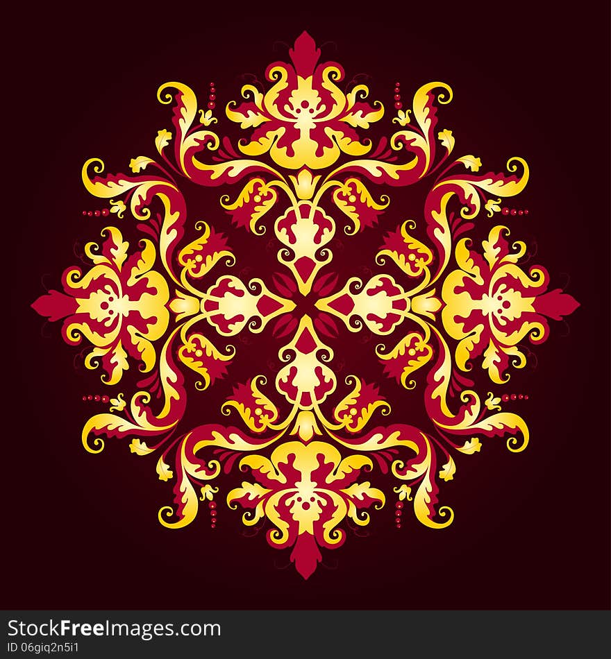 Elegant background with lace ornament