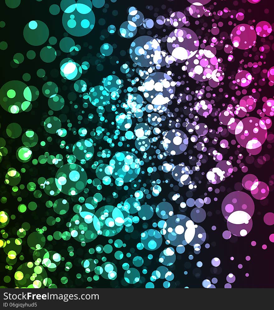 Abstract background with glitter light