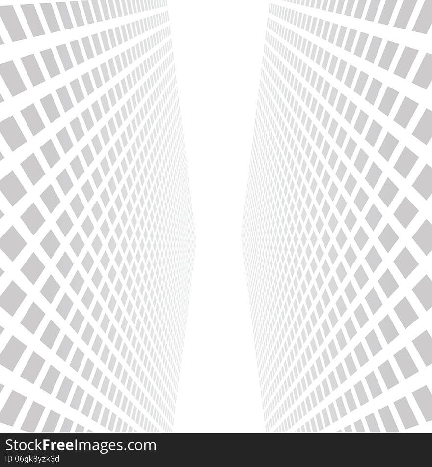 Vector illustration. Abstract skyscrapers background