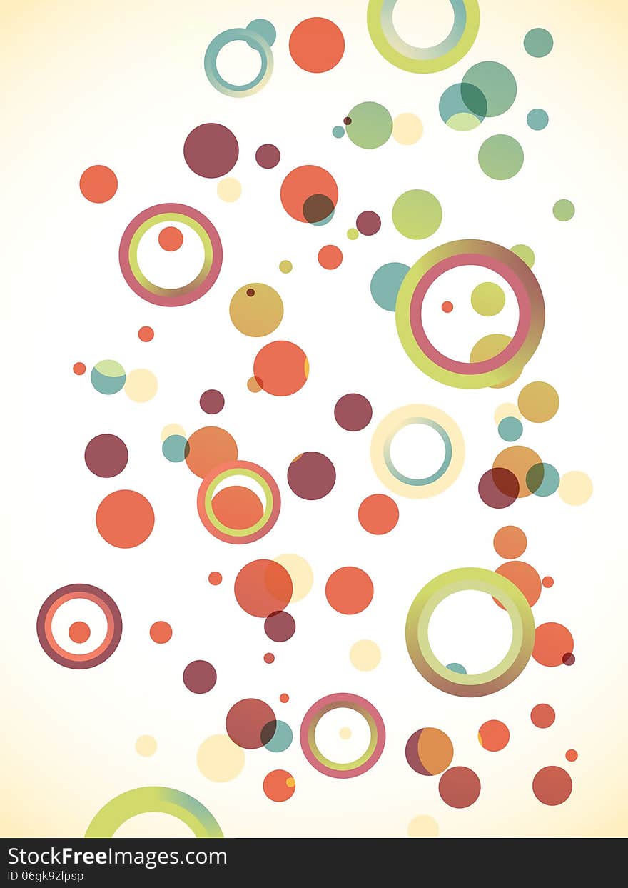 Vintage circle abstract background