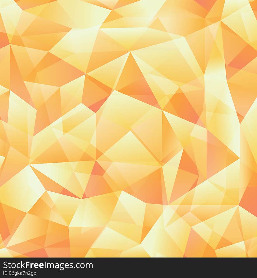 Abstract yellow toned triangle background. Abstract yellow toned triangle background