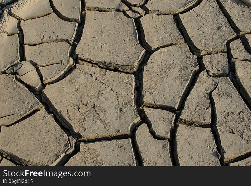 Great drought create cracked Earth