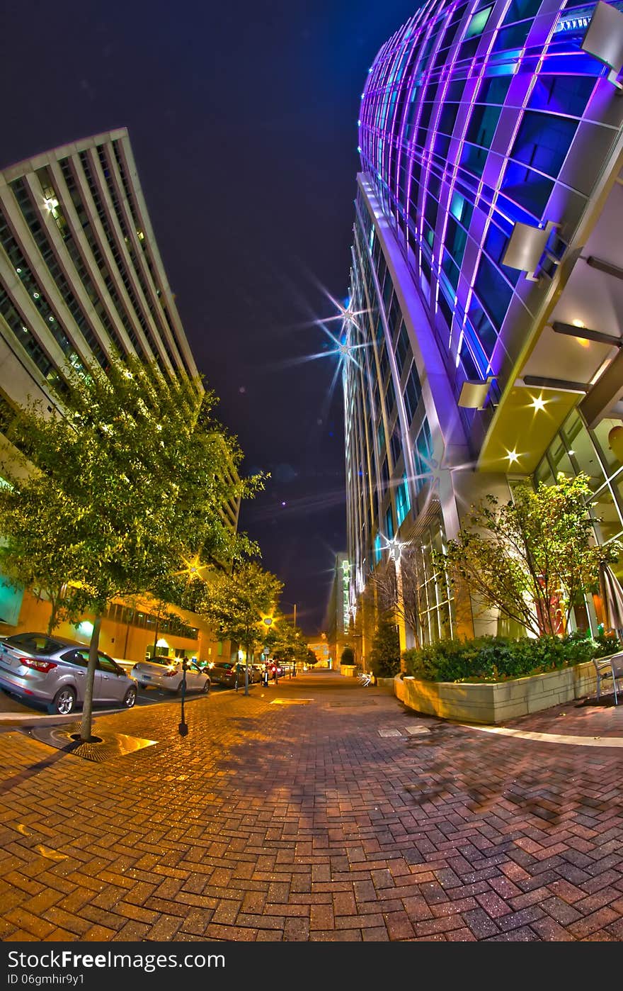 December 27, 2014, charlotte, nc, usa - charlotte skyline near romare bearden park