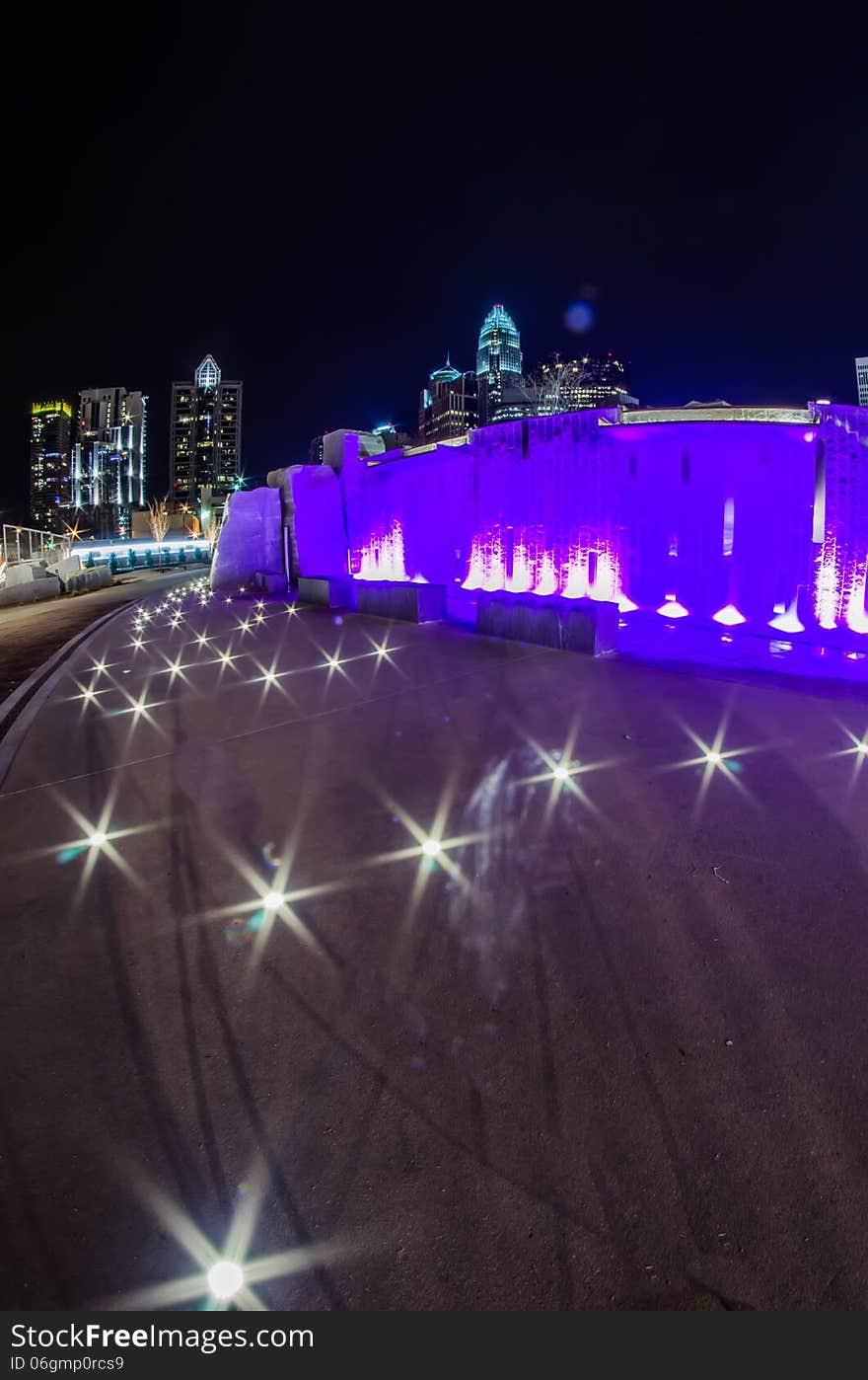 December 27, 2014, charlotte, nc, usa - charlotte skyline near romare bearden park